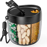 Portable Pill Dispenser - Black - Small