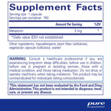 Melatonin 3mg Pure Encapsulations 60 caps
