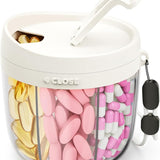 Portable Pill Dispenser - White - Small